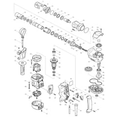 Makita HR4030C - Rotary Hammer 40mm - Power Tool Diagram