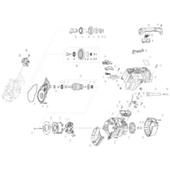 Makita HR5202C - Rotary Hammer 52mm - Power Tool 02 Diagram