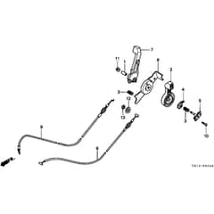 Honda HRB215 - SXC - MZBA 6000001-6099999 Throttle Lever Diagram
