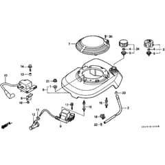 Honda HRB215K1 - PXC - MZBA 6100001-6199999 Fan Cover Diagram