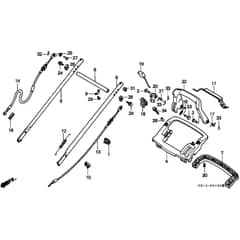Honda HRB215K1 - SXC - MZBA 6100001-6199999 Handle Pipe Diagram