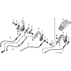 Honda HRB215K2 - HXC - MZBA 6200001-6299999 Throttle Lever Diagram