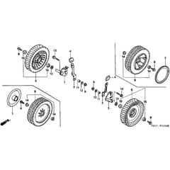Honda HRB215K2 - SDC - MZBA 6200001-6299999 Front Wheel Diagram