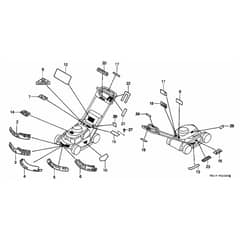 Honda HRB215K2 - SXC - MZBA 6200001-6299999 Label Diagram