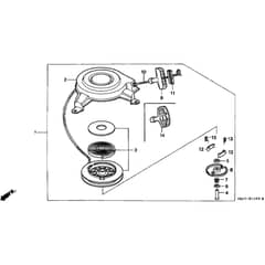 Honda HRB215K2 - SXC - MZBA 6200001-6299999 Recoil Starter Diagram