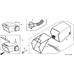 Honda HRB215K3 - PDC - MZBA 6300001-6399999 Grass Bag Diagram