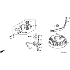 Honda HRB215K4 - PDC - MZBA 6400001-9999999 Flywheel Diagram