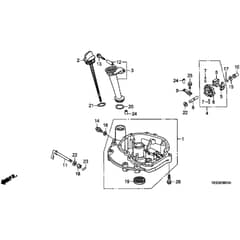 Honda HRB215K4 - PDC - MZBA 6400001-9999999 Oil Pan Diagram