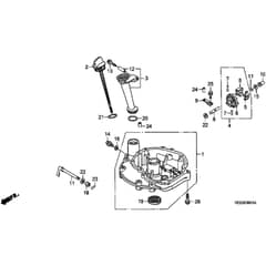 Honda HRB215K4 - SXC/A - MZBA 6424487-9999999 Oil Pan Diagram