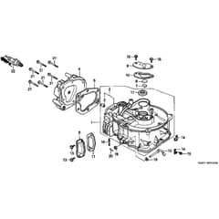 Honda HRB423 - SDH - MZBC 8000001-8099999 Cylinder Barrel Diagram