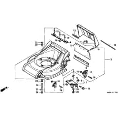 Honda HRB423K1 - SXE - MZBC 8100001- Cutter Housing Diagram