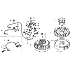 Honda HRB423K1 - SXE - MZBC 8100001- Flywheel Diagram