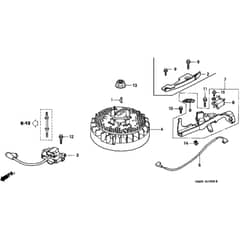 Honda HRB425C1 - PDE - MZCF 8100001-8499999 Flywheel Diagram