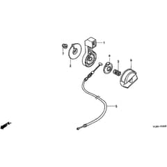 Honda HRB425C - QXE - MZCF 8000001-8499999 Throttle Lever Diagram