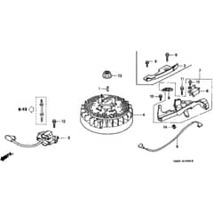Honda HRB425C - SDEE/A - MZCF 8500001-9999999 Flywheel Diagram