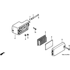 Honda HRB475 - SXE - MZAZ 8000001-8099999 Air Cleaner Diagram