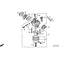 Honda HRB475K1 - SDE - MZAZ 8100001-8199999 Carburettor Diagram