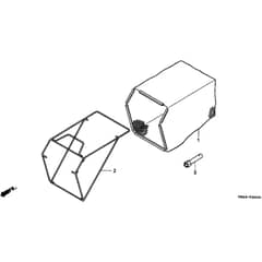 Honda HRB475K1 - SG - MZAZ 8100001-8199999 Grass Bag Diagram