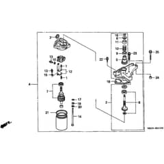 Honda HRB475K1 - SG - MZAZ 8100001-8199999 Starter Motor (SME) Diagram
