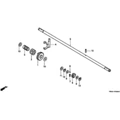 Honda HRB475K1 - SXG - MZAZ 8100001-8199999 Driveshaft Diagram