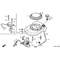 Honda HRB475K2 - QME - MZAZ 8200001-8299999 Fan Cover Diagram