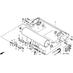 Honda HRB475K2 - QME - MZAZ 8200001-8299999 Roller Diagram