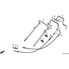 Honda HRB475K2 - SME - MZAZ 8200001-8299999 Handle Pipe Diagram