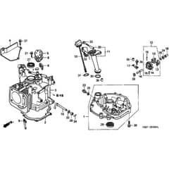 Honda HRB475K3 - HME - MZAZ 8300001-9999999 Cylinder Barrel/Oil Pan Diagram
