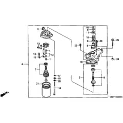 Honda HRB475K3 - QME - MZAZ 8300001-9999999 Starter Motor Diagram