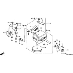 Honda HRB475K3 - QME - MZAZ 8300001-9999999 Transmission Diagram
