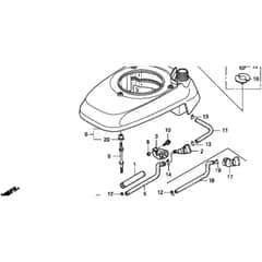 Honda HRB476C1 - PXE - MZCD 8100001-8123431 Fan Cover Diagram
