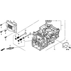 Honda HRB476C1 - QXE - MZCD 8100001-8123431 Cylinder Barrel Diagram