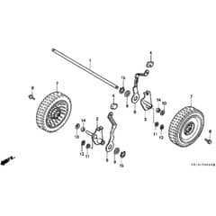 Honda HRB535 - PXG - MZBA 6000001-6099999 Rear Wheel (1) Diagram