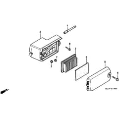Honda HRB535K3 - SXF - MZBA 6300001-6399999 Air Cleaner Diagram
