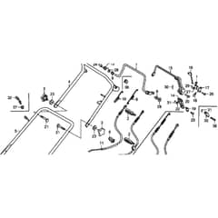 Honda HRB536C1 - HXE - MZCB 6100001-6199999 Handle Pipe Diagram