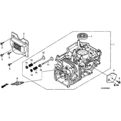 Honda HRB536C1 - HXEA - MZCB 6100001-6199999 Cylinder Barrel Diagram