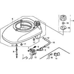 Honda HRB536C1 - TXFA - MZCB 6100001-6199999 Fan Cover Diagram