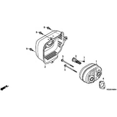 Honda HRB536C2 - TXE - MZCB 6200001-9999999 Muffler Diagram