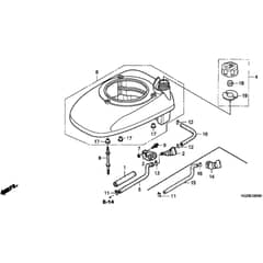 Honda HRB536C - HXE - MZCB 6000001-6099999 Fan Cover Diagram