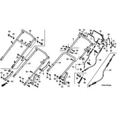 Honda HRD535 - SME - MZBM 8000001-8099999 Handle Pipe Diagram