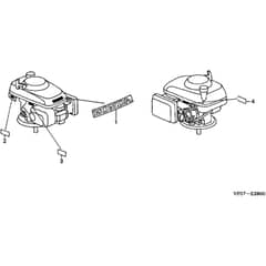 Honda HRD535K2 - QME - MZBM 8200001-9999999 Label Diagram