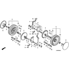 Honda HRD536 - HME - MZBL 8000001-8099999 Rear Wheel Diagram