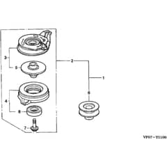 Honda HRD536K2 - HXE - MZBL 8200001-9999999 Blade Brake Clutch Kit Diagram