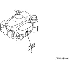 Honda HRD536K3 - QXE - MZBL 8200001-8299999 Label Diagram