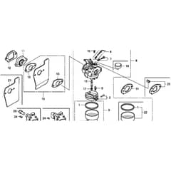 Honda HRG415C2 (IZY) - SDEE - MABF 1100001-1204924 Carburettor Diagram