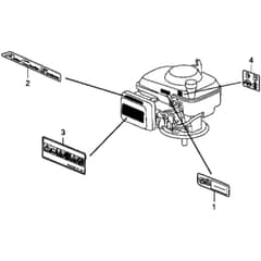 Honda HRG415C3 (IZY) - PDEE - MABF 1400001- Label Diagram