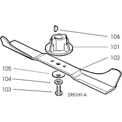 Honda HRG415CPD (1999) - PDU - MABF 8900001-8999999 Blade Assy Diagram