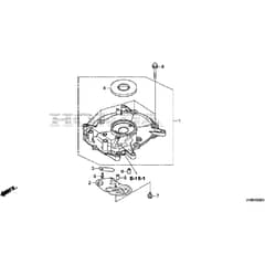 Honda HRG416C1 - PKEH -  Crankcase Cover Diagram