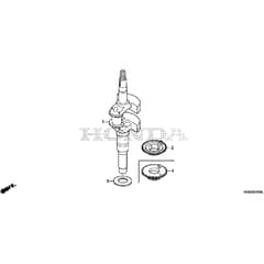 Honda HRG416C1 - PKEH -  Crankshaft Diagram