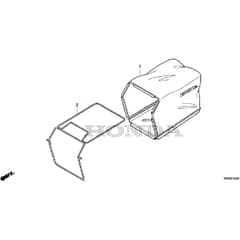 Honda HRG416C1 - PKEH -  Grass Bag Diagram